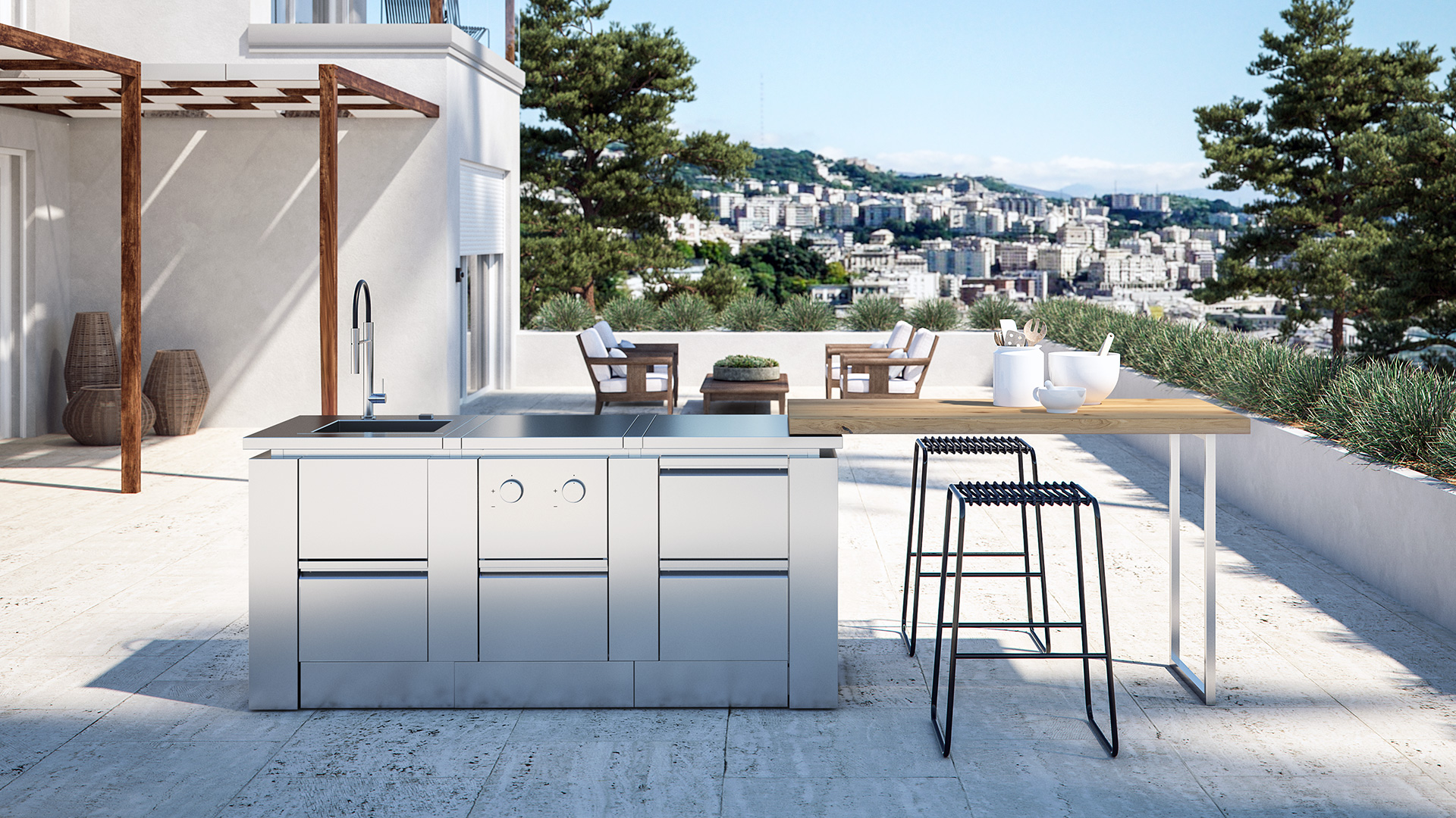 Cucine da esterno cucine da giardino e terrazzo ROK